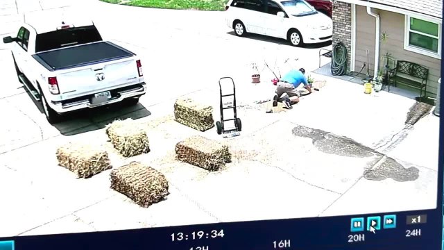 Man Falls on Back and Spills Drink Glass