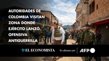 Autoridades de Colombia visitan zona donde ejército lanzó ofensiva antiguerrilla