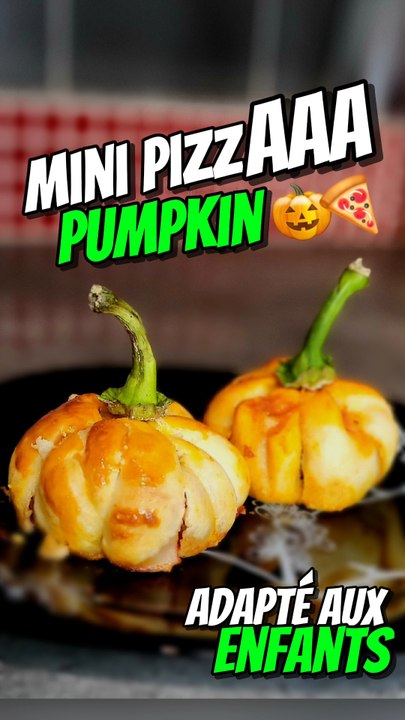 Mini Pizza Citrouille  Recette facile Enfant