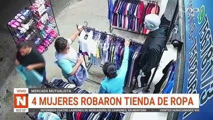 Cuatro mujeres robaron en una tienda de ropa