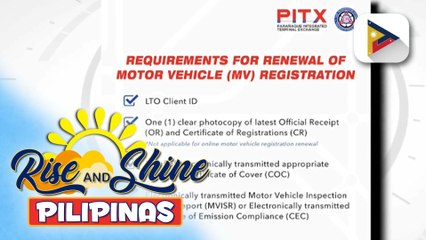 Descargar video: Ilang motorista, ikinatuwa ang pagbubukas ng registration renewal services ng LTO Office sa PITX;