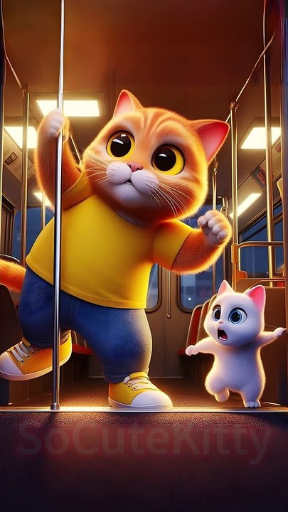 The creepy bus ride,Do you dare to get on? #socutekitty #aicats