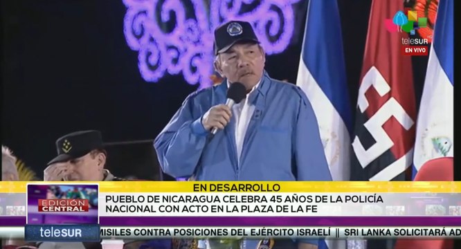 Conmemoración del 45° aniversario de la Policía Nacional de Nicaragua