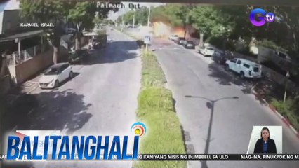 Babae, sugatan sa pagbagsak ng isang rocket sa kalsada | Balitanghali