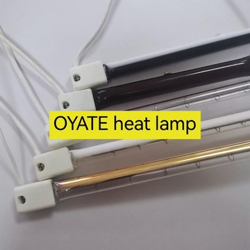 1000w Short Wave Quartz Infrared Heating Lamp 1000w Shortwave Halogen Heating Element Clear Heat Tube 1000w Shortwave Infrared Heating Quartz Lamp for Flash Drying Machines