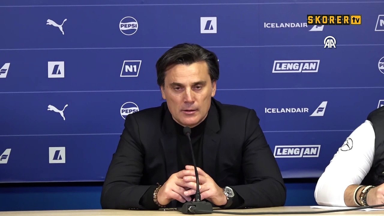 A Milli Futbol Takımı'nın teknik direktörü Vincenzo Montella'dan maç sonu açıklamalar