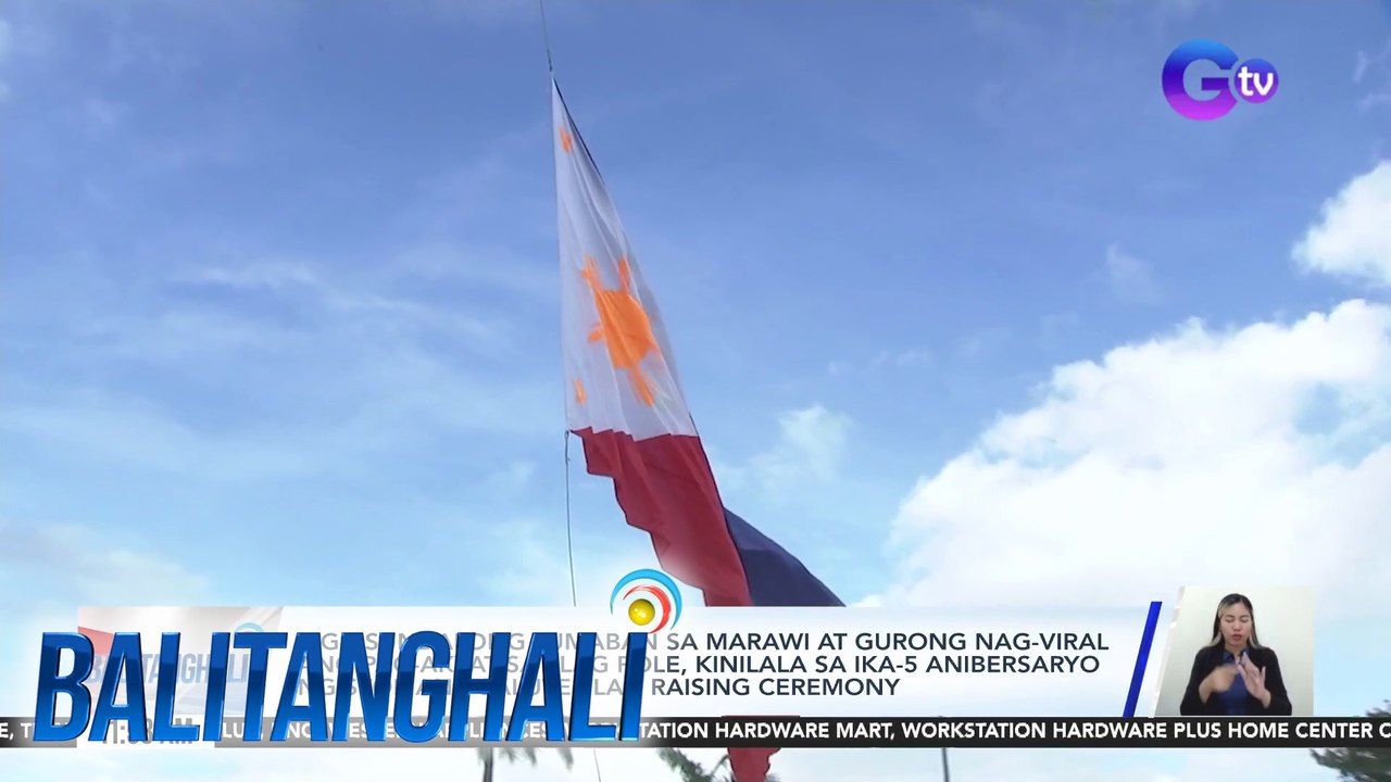 Mga sundalong lumaban sa Marawi at gurong nag-viral ang pag-akyat sa flag pole, kinilala sa ika-5 anibersaryo ng Stop and Salute Flag Raising Ceremony | Balitanghali