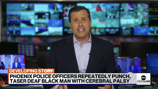 Video shows Phoenix police officers punch, taser deaf black man with cerebral palsy