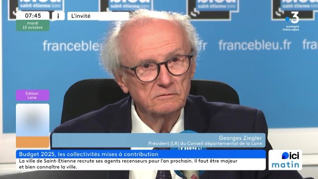Economies des collectivités : Georges Ziegler, président du conseil départemental de la Loire