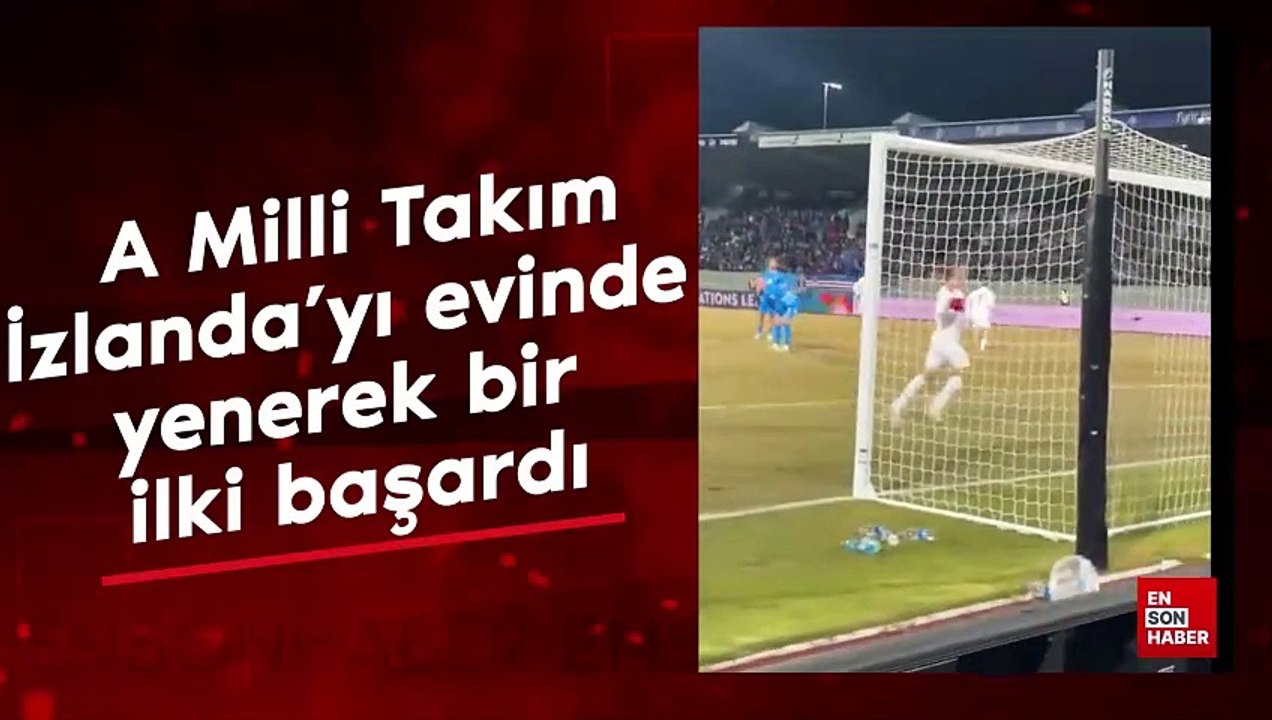 A Milli Takımımız, geriye düştüğü maçta İzlanda'yı 4 golle mağlup etti