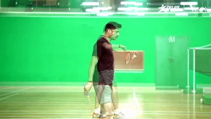 Badminton - Backhand low serve