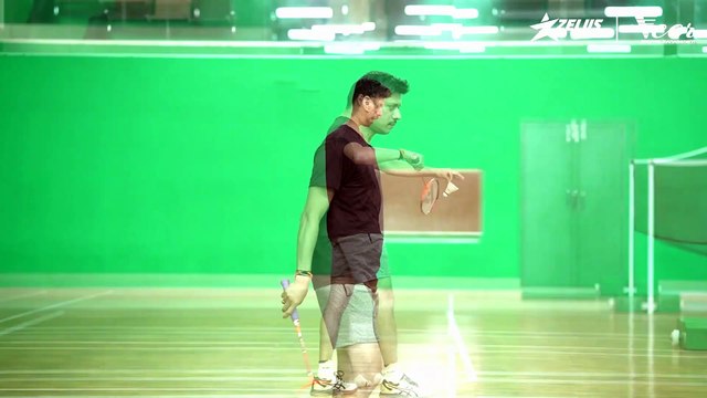 Badminton - Backhand low serve