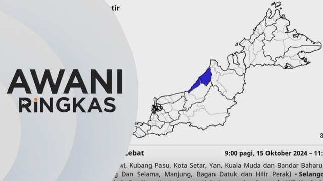 AWANI Ringkas: Amaran hujan lebat, ribut petir hari ini