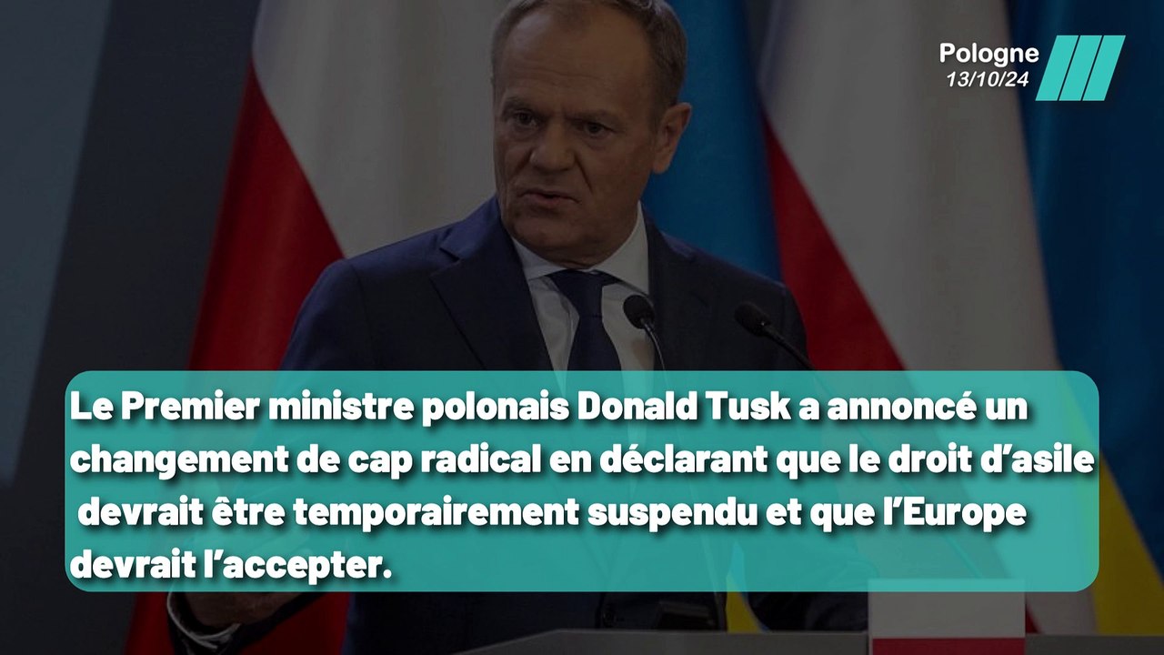 Tusk Annonce la Suspension Temporaire du Droit d'Asile