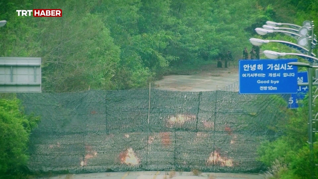 Güney Kore: Kuzey Kore, iki ülkeyi birbirine bağlayan yolların bir kısmını patlattı