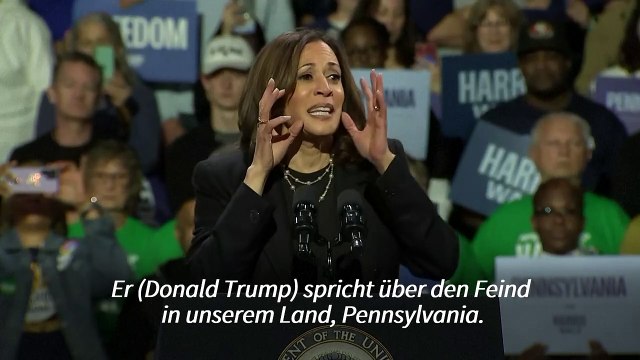 Harris bezeichnet Trump als zunehmend instabil