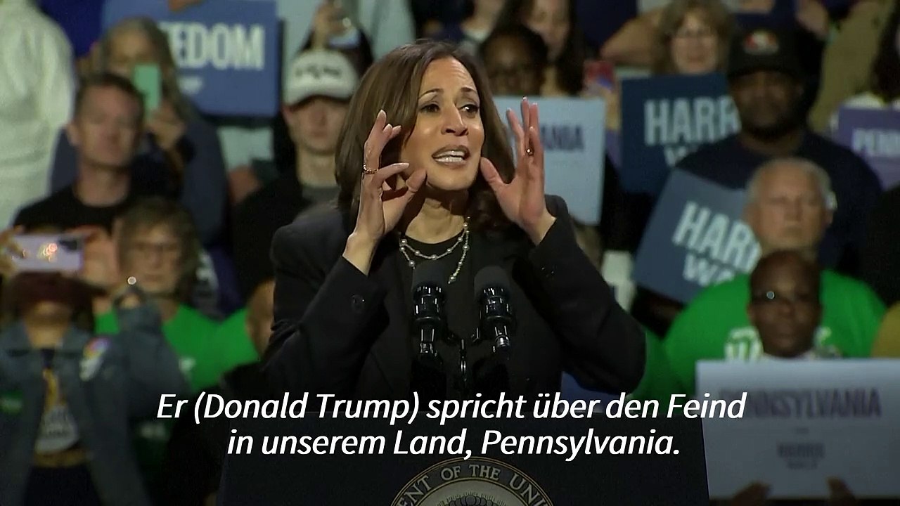 Harris bezeichnet Trump als 'zunehmend instabil'