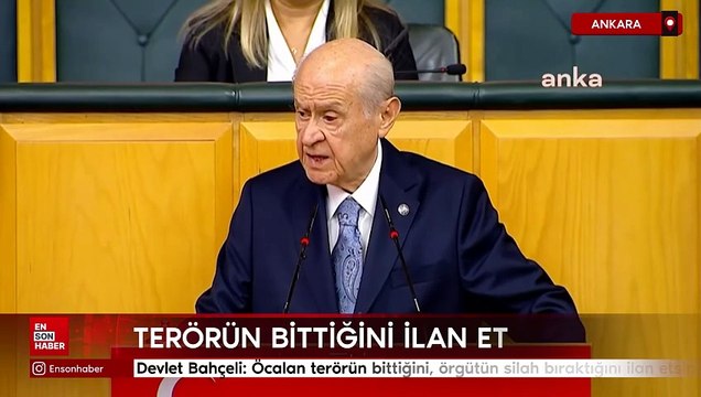 Devlet Bahçeli: Öcalan terörün bittiğini, örgütün silah bıraktığını ilan etsin
