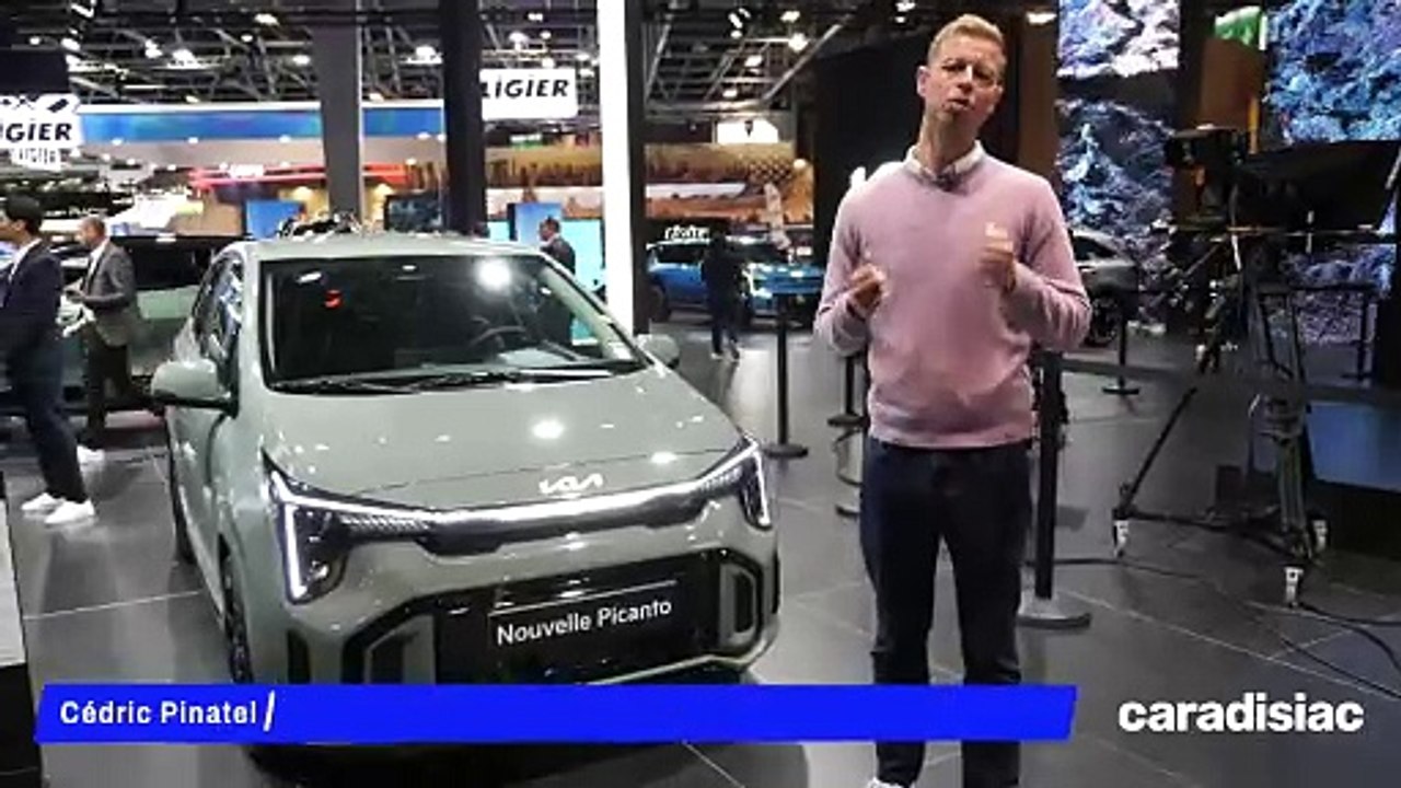 La Kia Picanto restylée est entourée de SUV électriques au Mondial de l'auto de Paris 2024