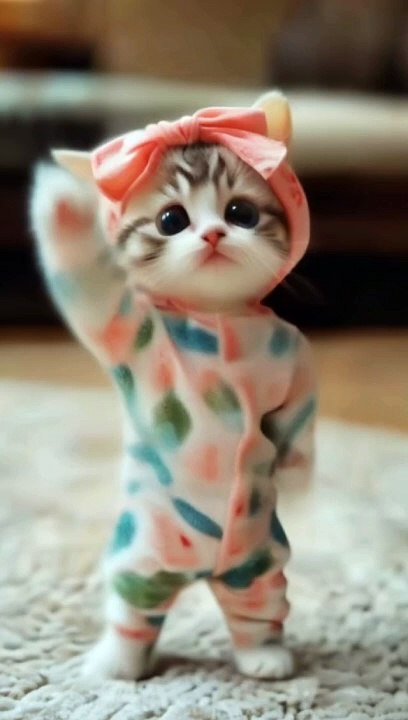 Cute cat dance