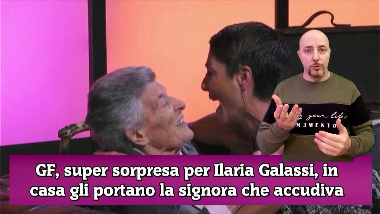 GF, super sorpresa per Ilaria Galassi, in casa gli portano la signora che accudiva