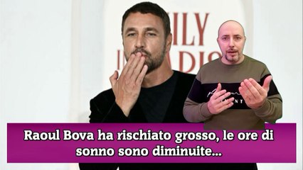 Raoul Bova ha rischiato grosso, le ore di sonno sono diminuite...