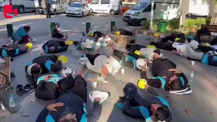 Fernas işçileri açlık grevinde: Çıplak ayak, tek kelime etmeden, hiçbir şey yemeden direniyorlar