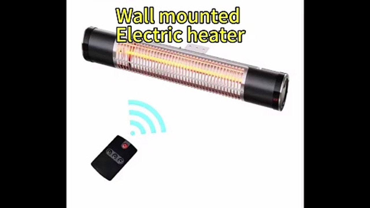 High Quality 1500W IP55 Infrared Electric Heater Wall Mounted or Freestanding for Home and Patio Use