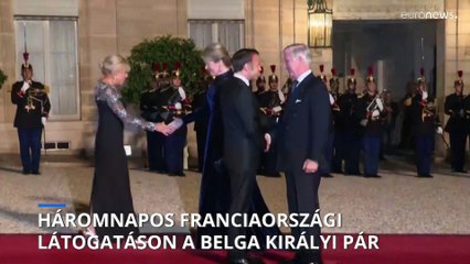 Háromnapos franciaországi látogatásra érkezett a belga királyi pár