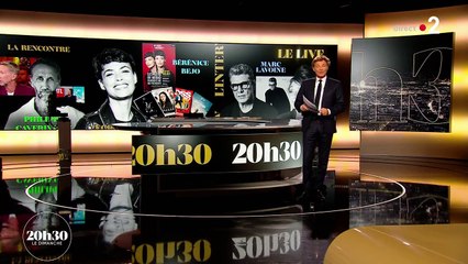 Bérénice Béjo et Philippe Caverivière dans "20h30, le dimanche" le 13 octobre 2024 sur France 2.