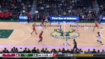 Giannis and Pasecniks assert Bucks dominance with powerful dunks