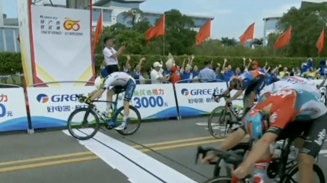 Cycling - Gree-Tour of Guangxi 2024 - Lionel Taminiaux won the first stage in a sprint