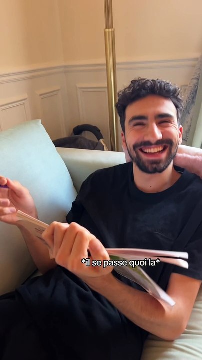 Sa réaction à la dernière phrase