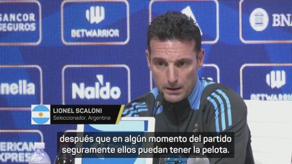 Scaloni y cómo jugará Argentin sin Messi