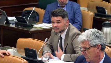 Rufián treu de polleguera Eugenio Pino i aconsegueix trencar el tedi de la comissió d...