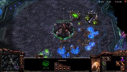 [StarCraft 2] No.0287--Great-Level ZERG v.s Harder A.I, LOSS [2-Base Ravager-Ling Attack].CUT.01'14-08'51