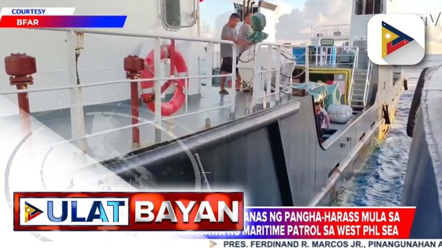 2 barko ng BFAR, nakaranas ng pangha-harass mula sa China habang nagsasagawa ng maritime patrol sa WPS