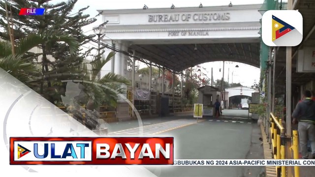Isang container van na naglalaman ng smuggled na puting sibuyas sa Manila South Harbor, nasabat ng BPI at BOC