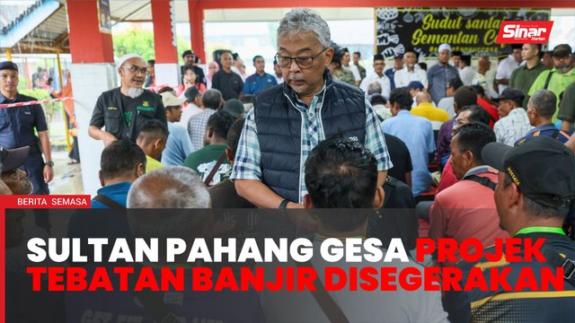 Al-Sultan Abdullah gesa segerakan projek tebatan banjir di Pahang