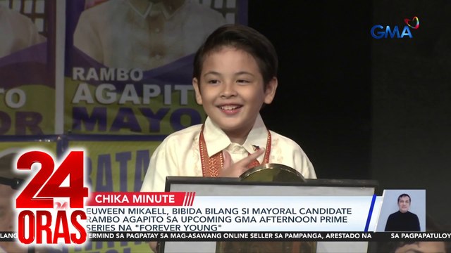 Euween Mikael, bibida bilang si mayoral candidate Rambo Agapito sa upcoming GMA Afternoon Prime series na Forever Young | 24 Oras