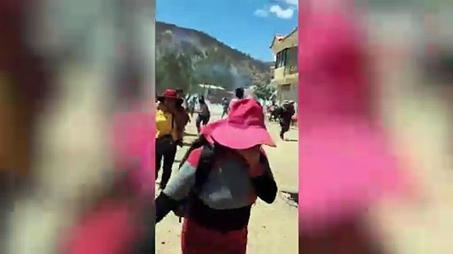 Evistas denunciaron que fueron gasificados por la Policía cuando pretendían bloquear en el sector de Parotani