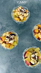 رز بحليب مع سلطة فواكه