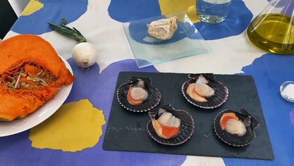 Crema de calabaza con vieira