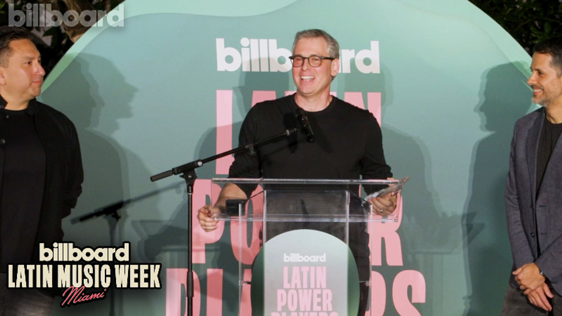 ⁣Nir Seroussi Accepts Hot Latin Songs Label of The Year | Latin Music Power Players 2024