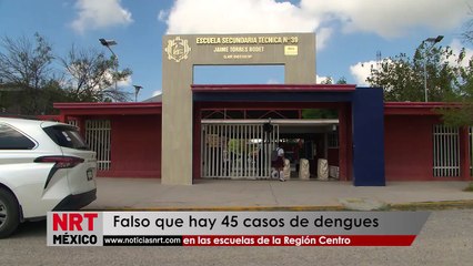 Falso que hay 45 casos de dengues en las escuelas de la Región Centro