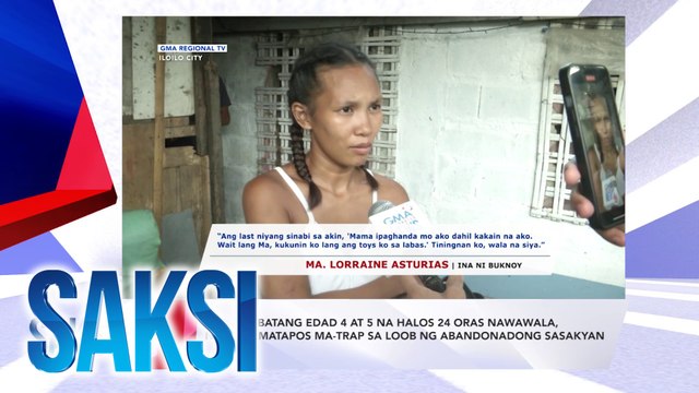 SAKSI RECAP: 2 batang edad 4 at 5 na halos 24 oras nawawala, nasagip matapos ma-trap sa loob ng abandonadong sasakyan (Originally aired on October 14, 2024)