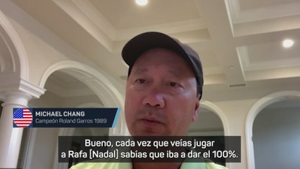 Michael Chang: "Rafa Nadal ha inspirado a las nuevas generaciones"