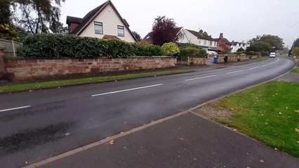 Police car left on Birches Road, Codsall.
