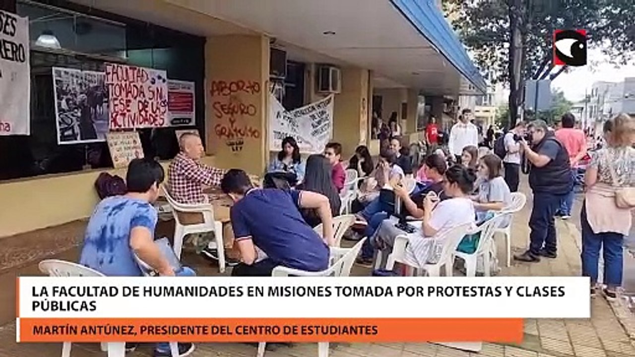 La Facultad de Humanidades en Misiones tomada por protestas y clases públicas