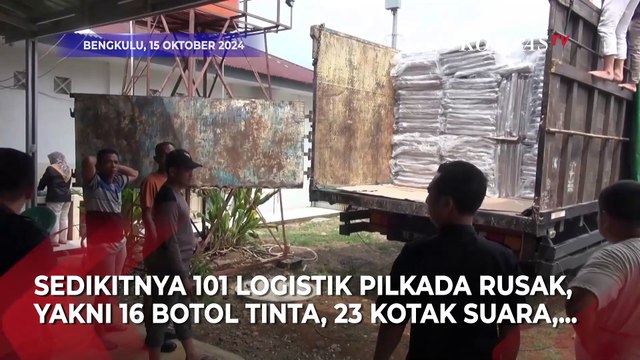 Belum DIgunakan Logistik Pilkada di Bengkulu Rusak